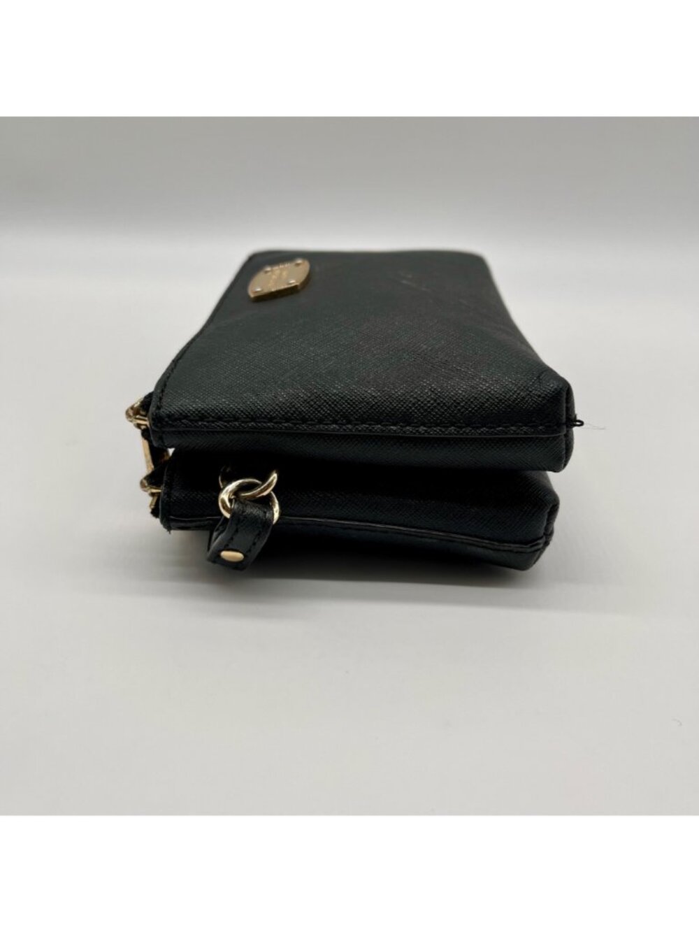 Michael Kors Black Jet Set Travel Double Zip Leather Wristlet - Picture 3 of 10